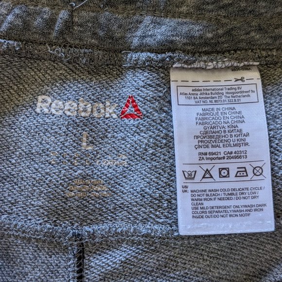 Reebok Fleece Joggers, Size L - Picture 4 of 7